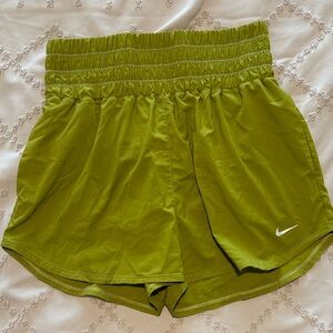 Nike Olive Green Women's Athletic Shorts